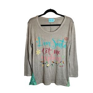 5 for $25🔥Small/‎ Medium Daisy Rae "Dear Santa Let Me Explain" T-Shirt